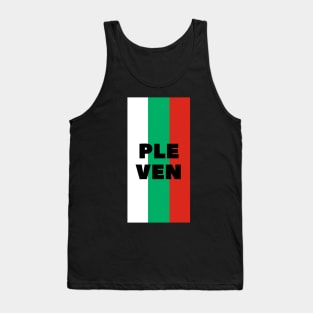 Pleven City in Bulgarian Flag Vertical Tank Top